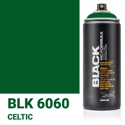 Σπρέι Graffiti Montana Black Cans 400 BLK 6060 Celtic