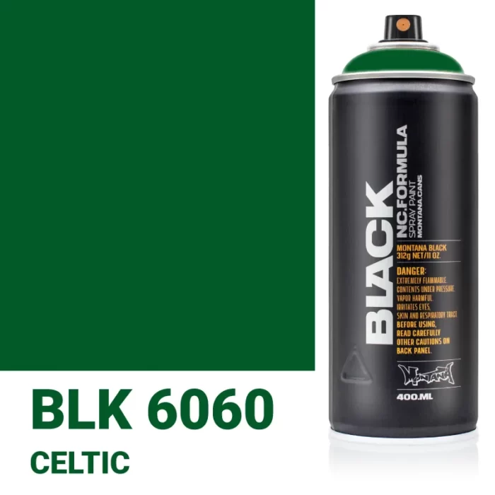 Σπρέι Graffiti Montana Black Cans 400 BLK 6060 Celtic