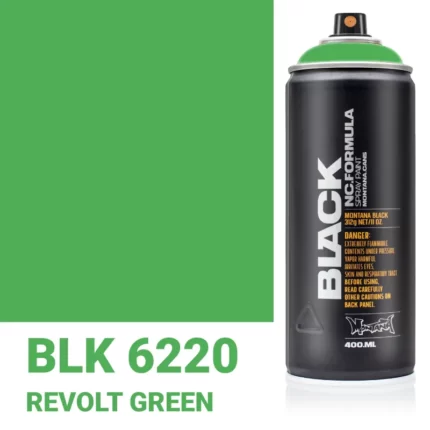 Σπρέι Graffiti Montana Black Cans 400 BLK 6220 Revolt Green