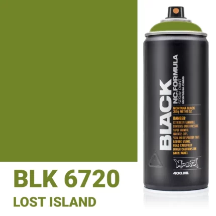 Σπρέι Graffiti Montana Black Cans 400 BLK 6720 Lost Island