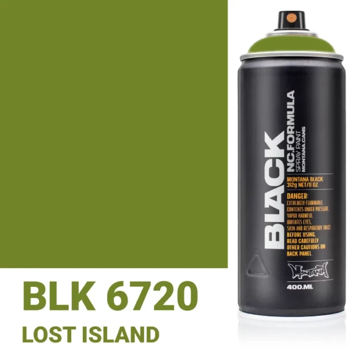 Σπρέι Graffiti Montana Black Cans 400 BLK 6720 Lost Island