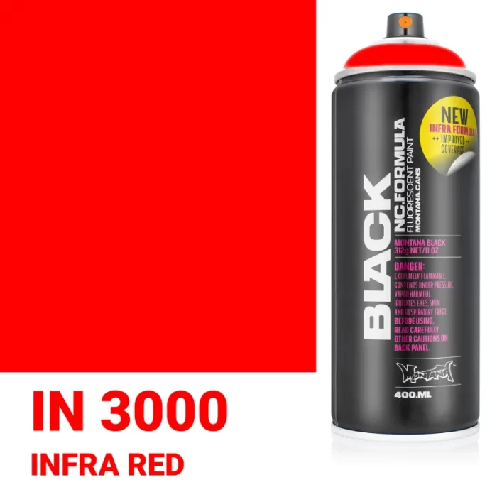 Σπρέι Graffiti Montana Black Cans 400 BLK IN 3000 Infra Red