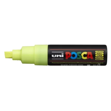 Μαρκαδόρος POSCA CHISEL TIP 8mm Κίτρινο Φωσφοριζέ