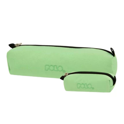 Κασετίνα Polo Cord Λαχανί + πορτοφολάκι