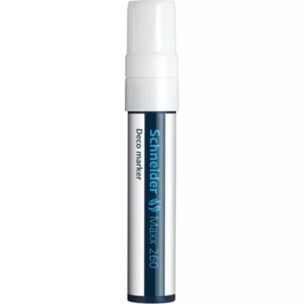 Μαρκαδόρος Υγρής Κιμωλίας Schneider Deco Marker Maxx 260 White