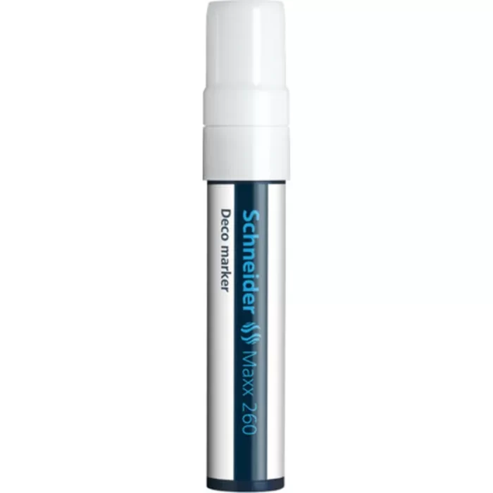 Μαρκαδόρος Υγρής Κιμωλίας Schneider Deco Marker Maxx 260 White