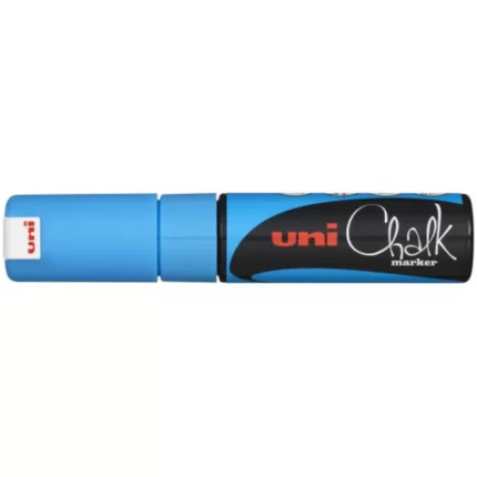 Μαρκαδόρος Υγρής Κιμωλίας Uni Chalk Marker Light Blue 8mm