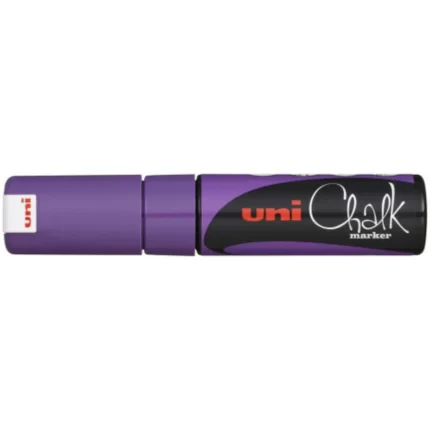 Μαρκαδόρος Υγρής Κιμωλίας Uni Chalk Marker Violet 8mm