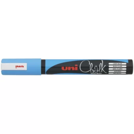 Μαρκαδόρος Υγρής Κιμωλίας Uni Chalk Marker Light Blue
