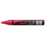Μαρκαδόρος Υγρής Κιμωλίας Uni Chalk Marker Red