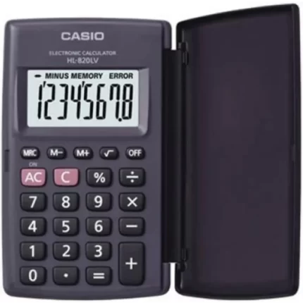 Αριθμομηχανή Casio HL-820LV (8 Ψηφίων) - Μαύρη