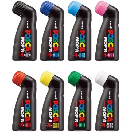 Μαρκαδόρος POSCA MOP'R 3.0-19.0mm ΣΕΤ (8 χρωμάτων)