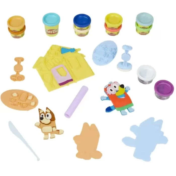 Σετ παιχνιδιού Play-Doh Creative Bluey Make And Mash Costumes (Hasbro)