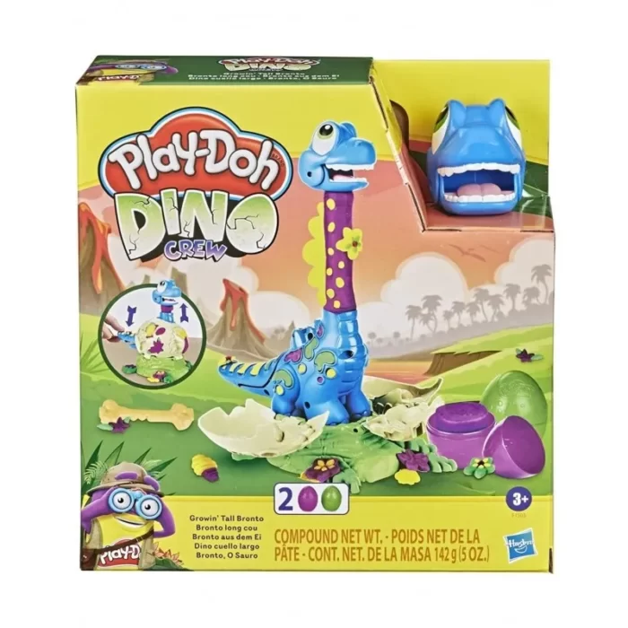 Σετ παιχνιδιού Play-Doh Growin Tall Bronto (Hasbro)