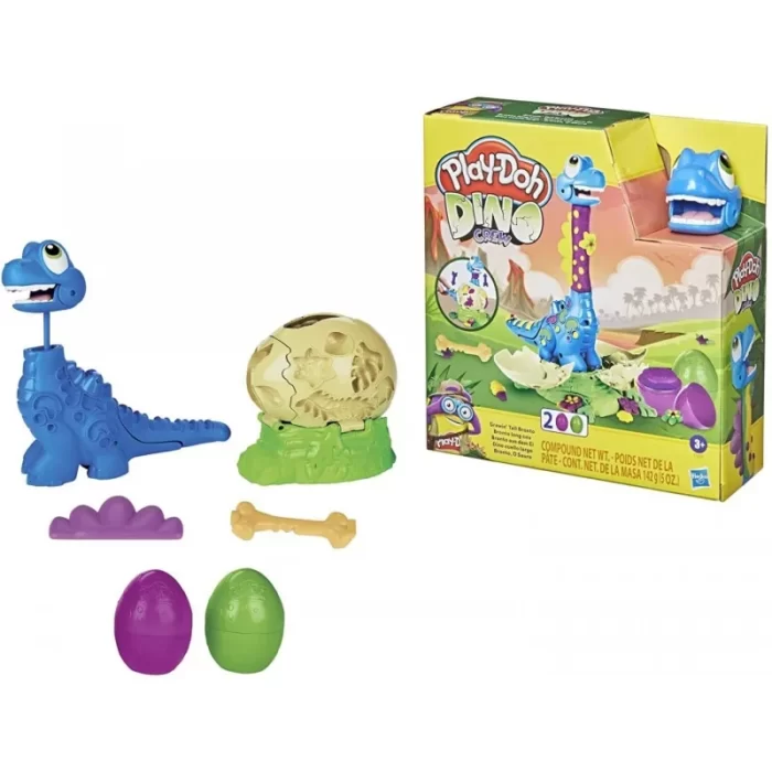 Σετ παιχνιδιού Play-Doh Growin Tall Bronto (Hasbro)