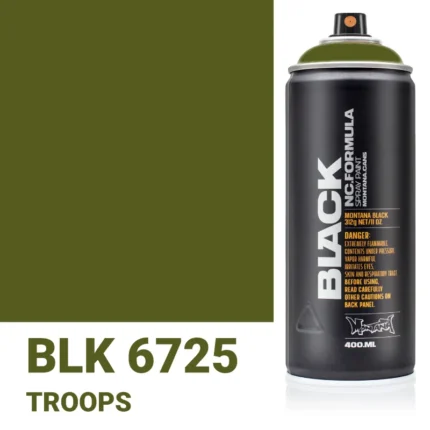 Σπρέι Graffiti Montana Black Cans 400 BLK 6725 Troops