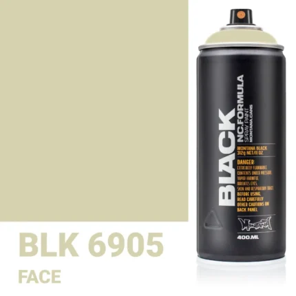 Σπρέι Graffiti Montana Black Cans 400 BLK 6905 Face