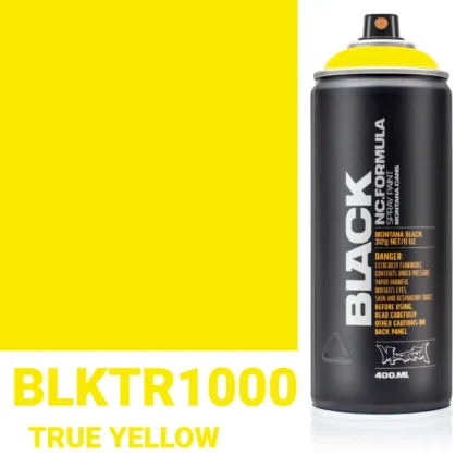 Σπρέι Graffiti Montana Black Cans 400 BLK TR1000 True Yellow