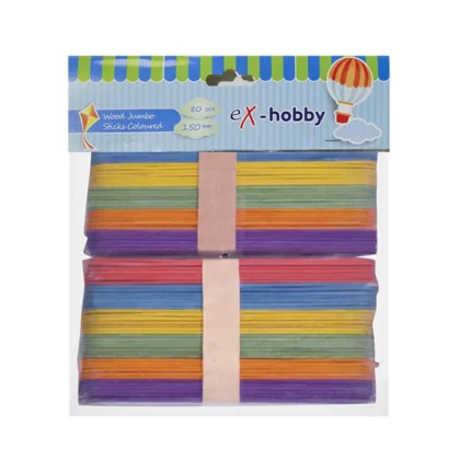 ΞΥΛΑΚΙΑ EX-HOBBY 15CM ΧΡΩΜΑΤΙΣΤΑ ASSORT 80ΤΕΜ