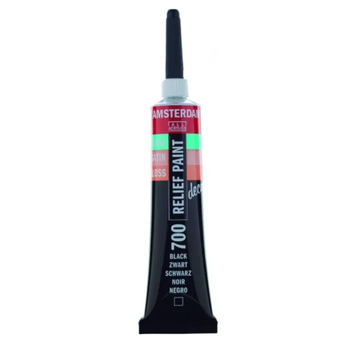 TALENS AMSTERDAM RELIEF PAINT 20ml (περίγραμμα)a BLACK No 700