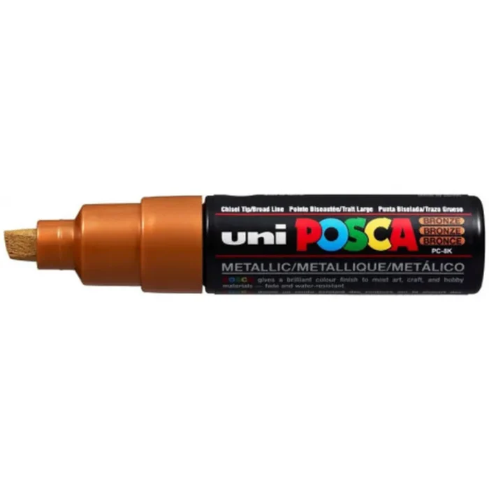 Μαρκαδόρος POSCA CHISEL TIP 8mm Μπρονζέ