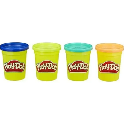 Σετ πλαστοζυμαράκια Play-Doh 4 Βαζάκια Wild (Hasbro)