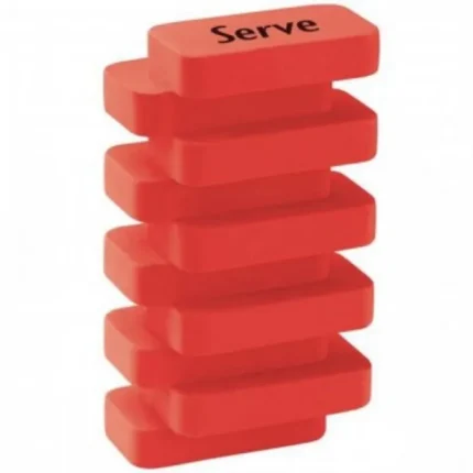 Γόμα Serve Steps Neon Κοραλί