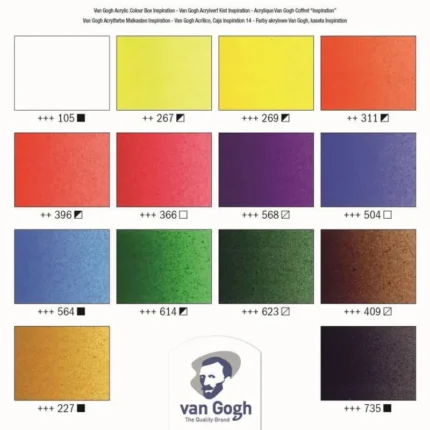 Βαλιτσακι με Χρώματα λαδιού Royal Talens Van Gogh Inspiration BOX 14x40ml