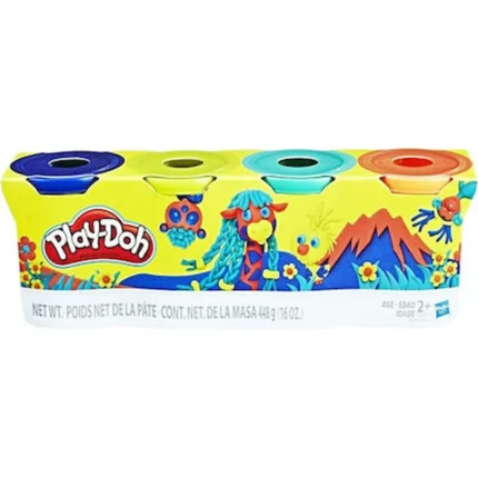 Σετ πλαστοζυμαράκια Play-Doh 4 Βαζάκια Wild (Hasbro)