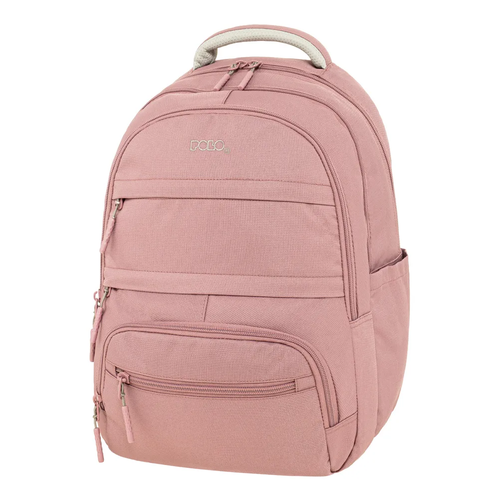 ΣΑΚΙΔΙΟ MULTI POCKET DUSTY PINK/ΣΑΠΙΟ ΜΗΛΟ ΣΑΚΙΔΙΟ MULTI POCKET DUSTY PINK/ΣΑΠΙΟ ΜΗΛΟ