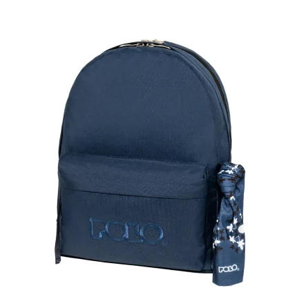 ΣΑΚΙΔΙΟ ORIGINAL DOUBLE SCARF DARK BLUE-ΣΚΟΥΡΟ ΜΠΛΕ