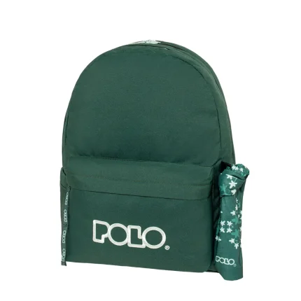ΣΑΚΙΔΙΟ ORIGINAL DOUBLE SCARF DARK GREEN-LIGHT CYAN/ΣΚΟΥΡΟ ΠΡΑΣΙΝΟ-ΑΝΟΙΧΤΟ ΚΥΑΝΟ